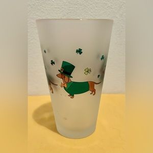 Culver Irish Daschund  highball glass